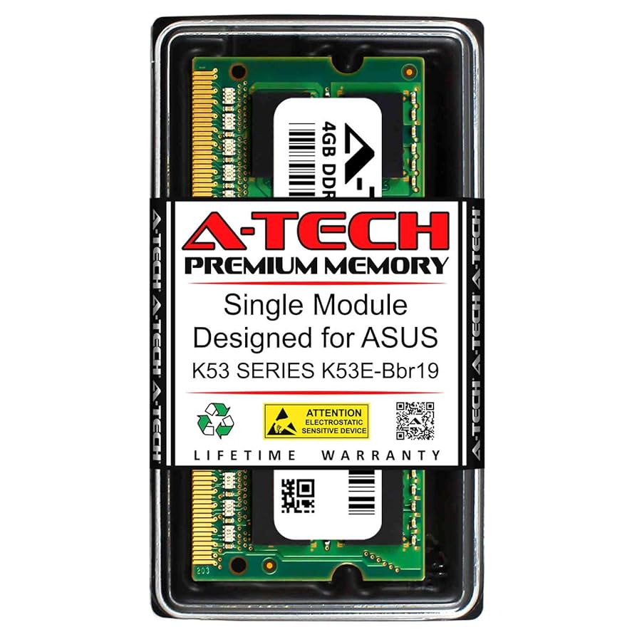 A-Tech 4GB RAM for ASUS K53 Series K53E-BBR19 | DDR3 1333MHz